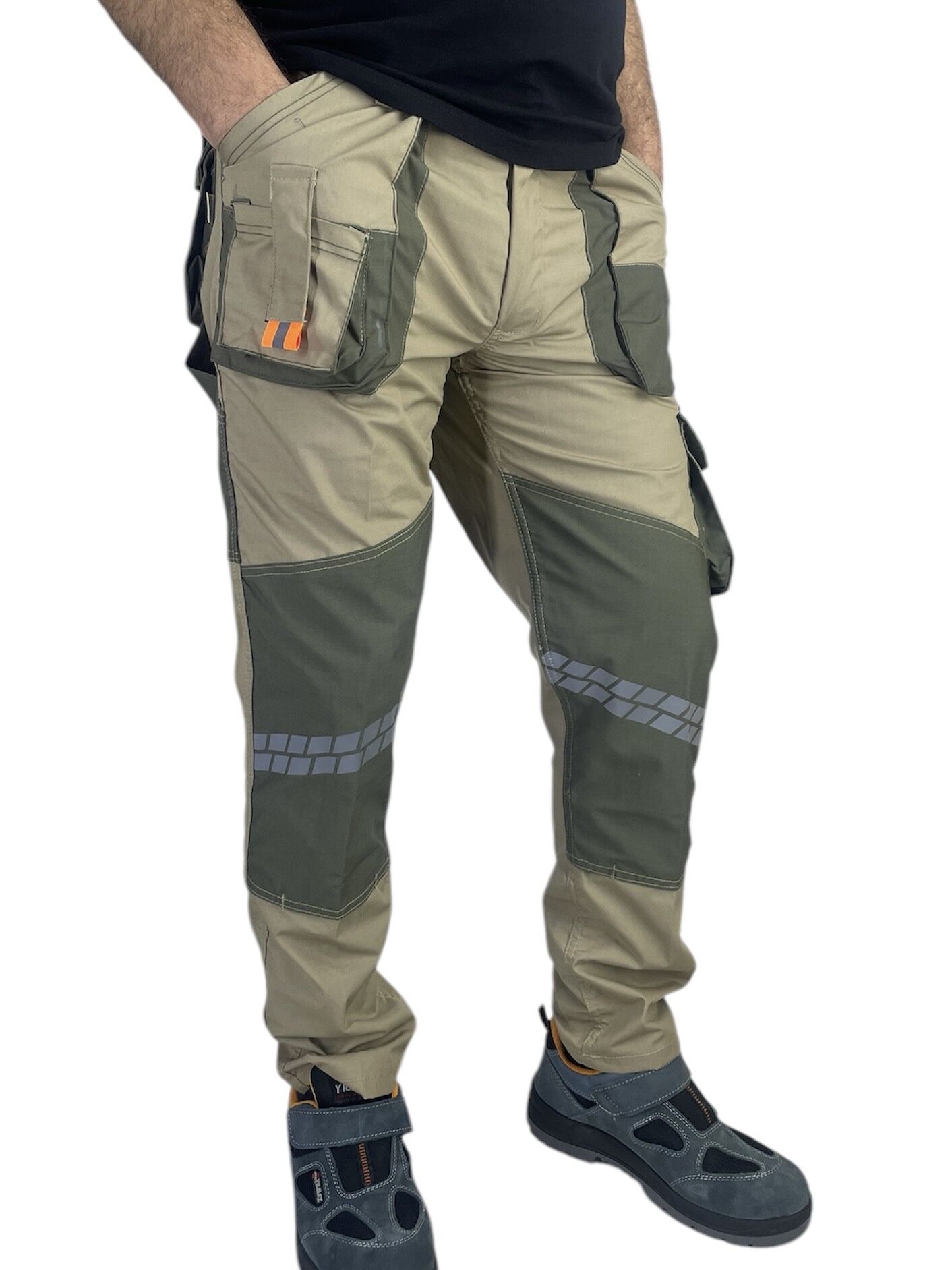 Ripstop Likralı Kargo İş Pantolonu