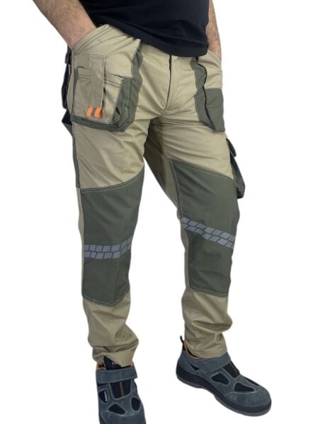 Ripstop Likralı Kargo İş Pantolonu