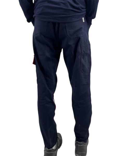 Kışlık İş Pantolonu Lacivert Kırmızı