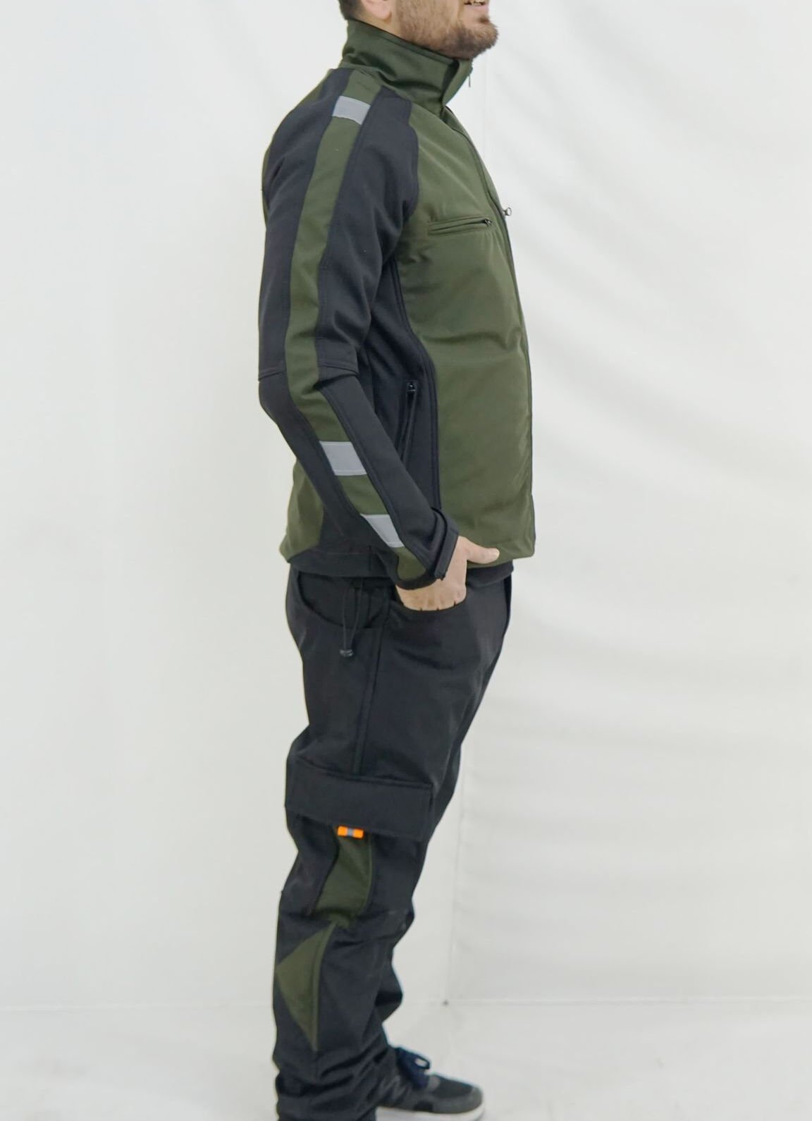 Five Stone Su Geçirmez Polarlı Ceket - Haki