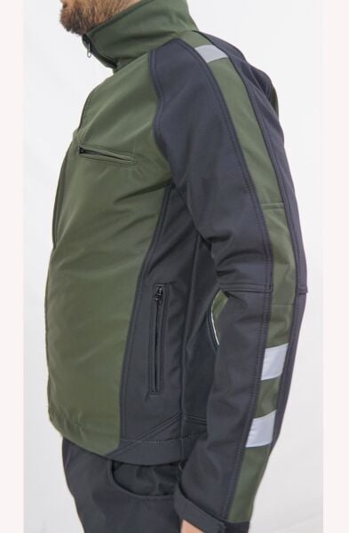 Five Stone Su Geçirmez Polarlı Ceket - Haki