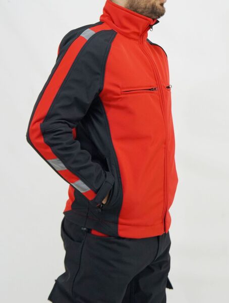 Five Stone Su Geçirmez Polarlı Ceket -Kırmızı